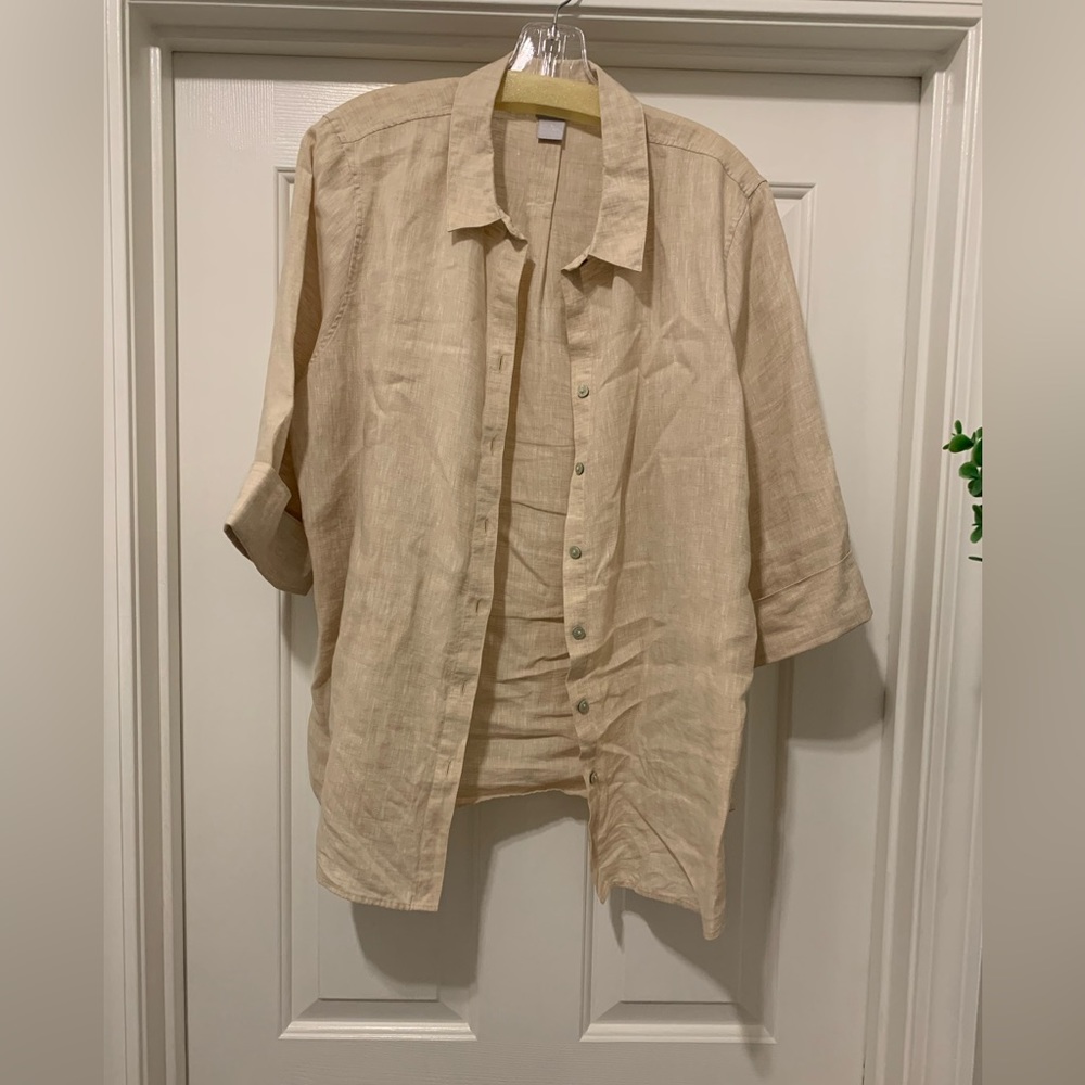 Chicos linen blouse size 3 (size 16)
